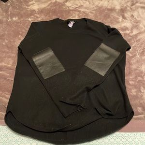 Aqua black cashmere sweater